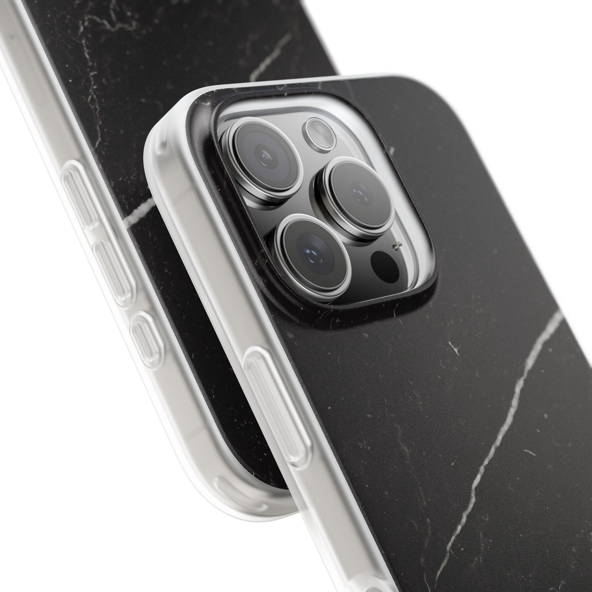 Black Marble Phone Case - iPhone 17/16/15 & Samsung A24