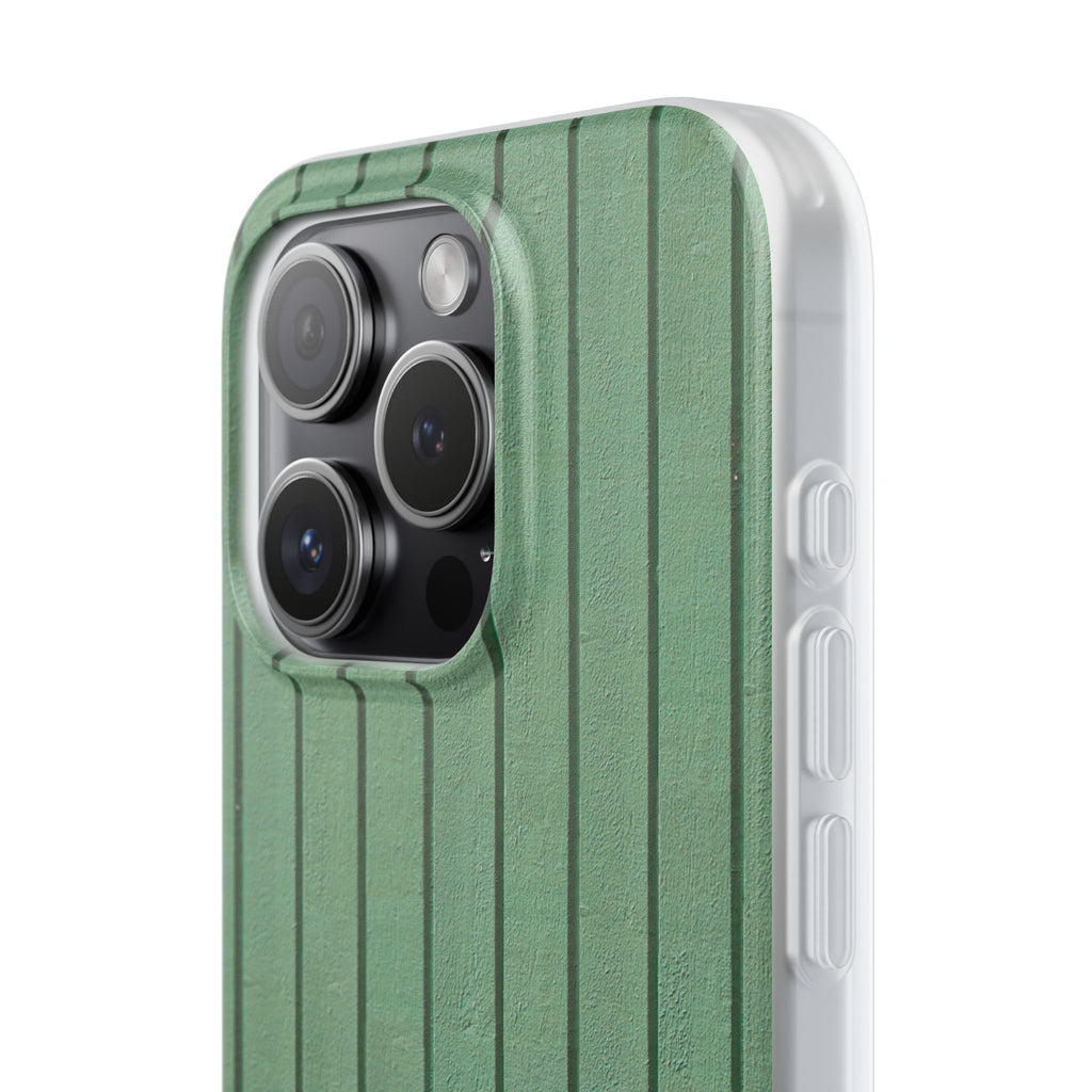Rustic Wood Panel (Green) Phone Case - iPhone 17/16/15 & Samsung A24