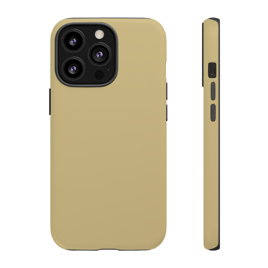 Tough iPhone Case (Gold Matte/Glossy) - Shockproof Durable Protective Cover