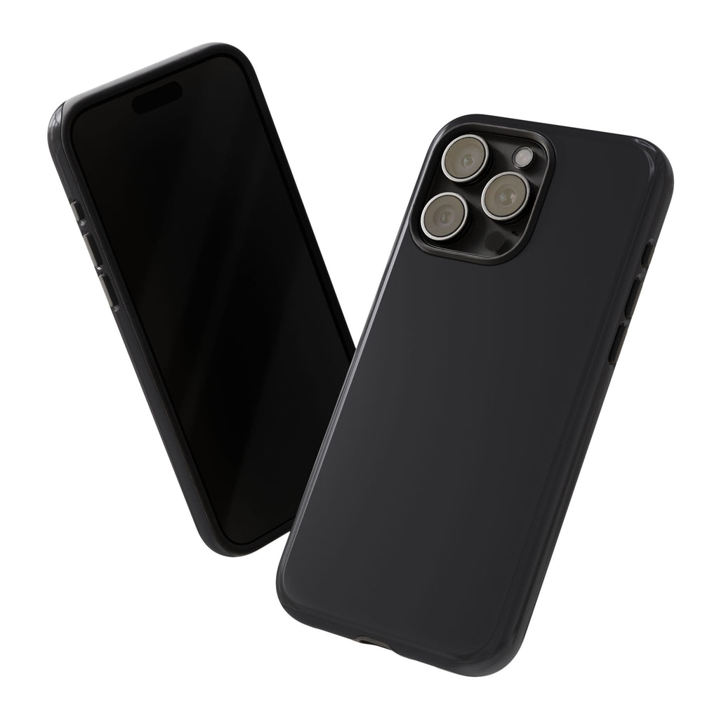 Tough iPhone Case (Space Black Matte/Glossy) - Shockproof Durable Protective Cover