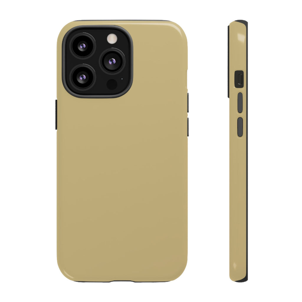 Tough iPhone Case (Gold Matte/Glossy) - Shockproof Durable Protective Cover