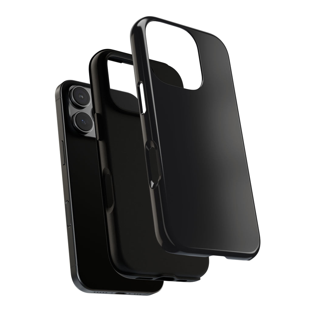 Tough iPhone Case (Space Black Matte/Glossy) - Shockproof Durable Protective Cover