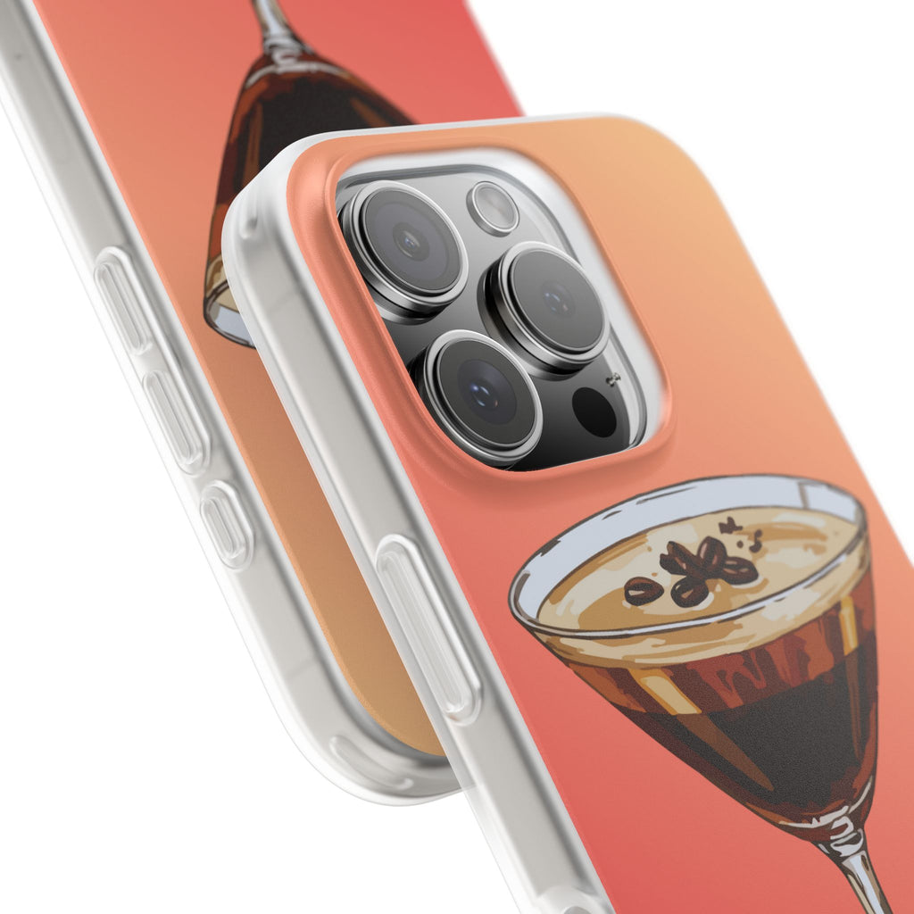 Espresso Martini Phone Case (Sunrise) - Stylish Cocktail iPhone 17/16/15 & Samsung A24