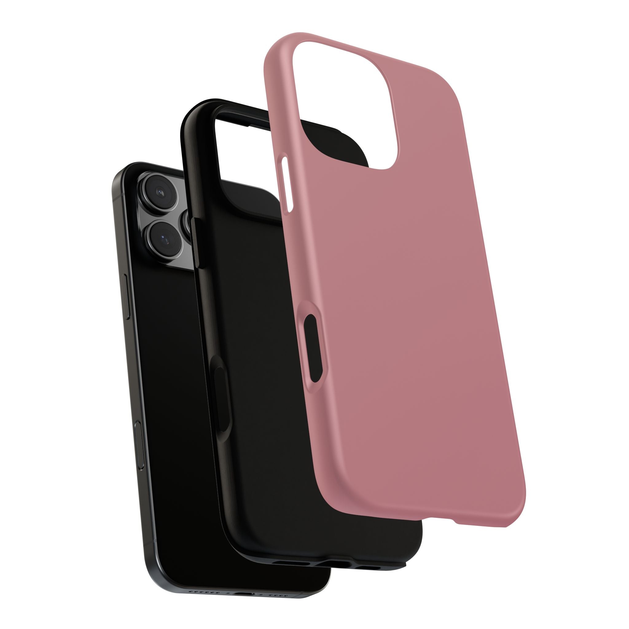 Tough iPhone Case (Rose Matte/Glossy) - Shockproof Durable Protective Cover