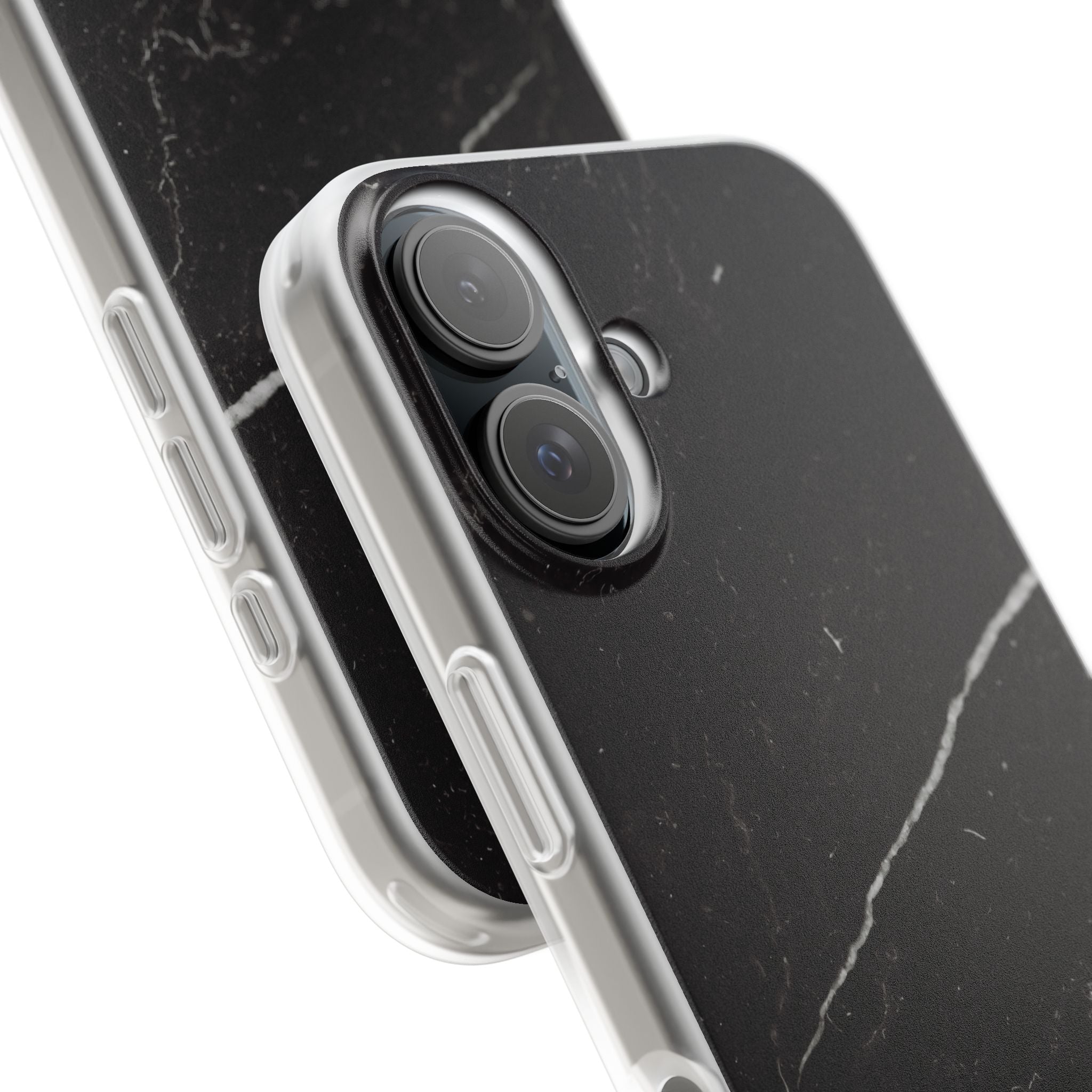 Black Marble Phone Case - iPhone 17/16/15 & Samsung A24