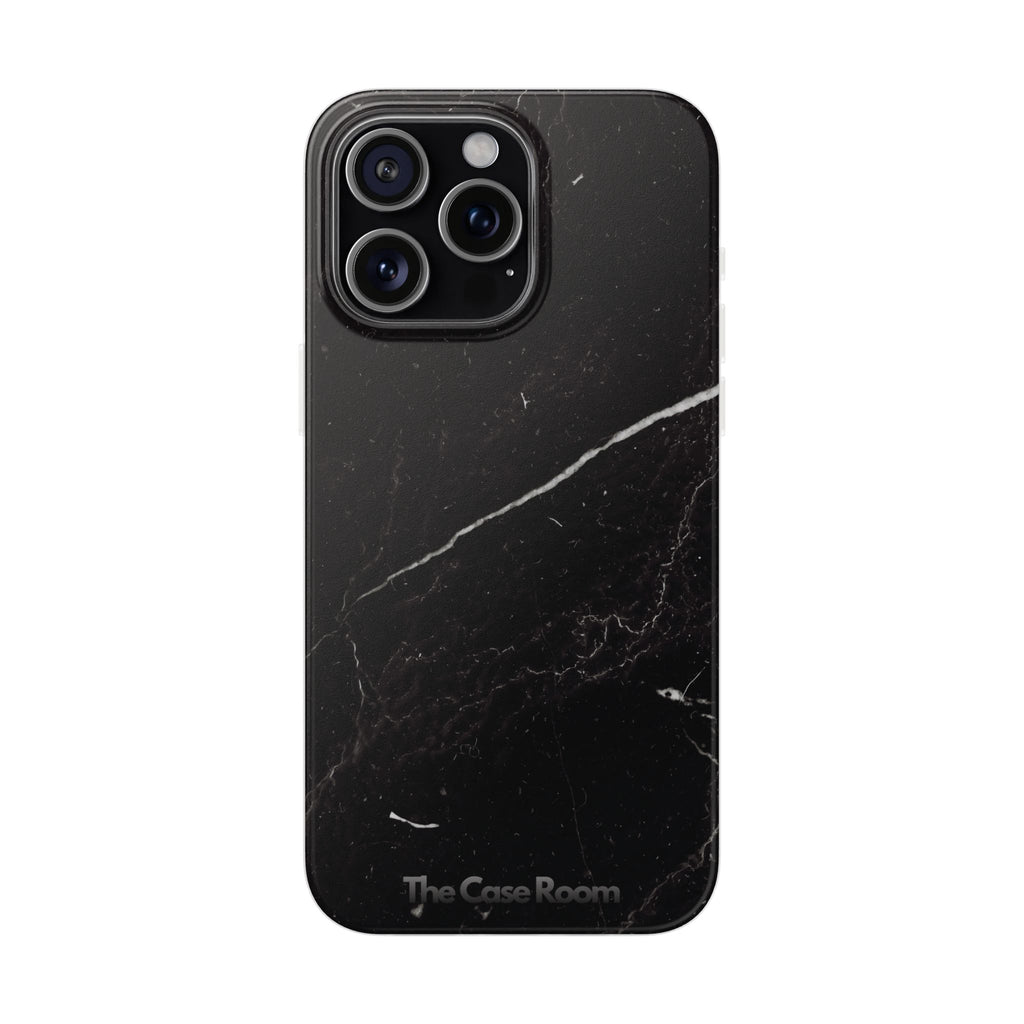 Black Marble Phone Case - iPhone 17/16/15 & Samsung A24