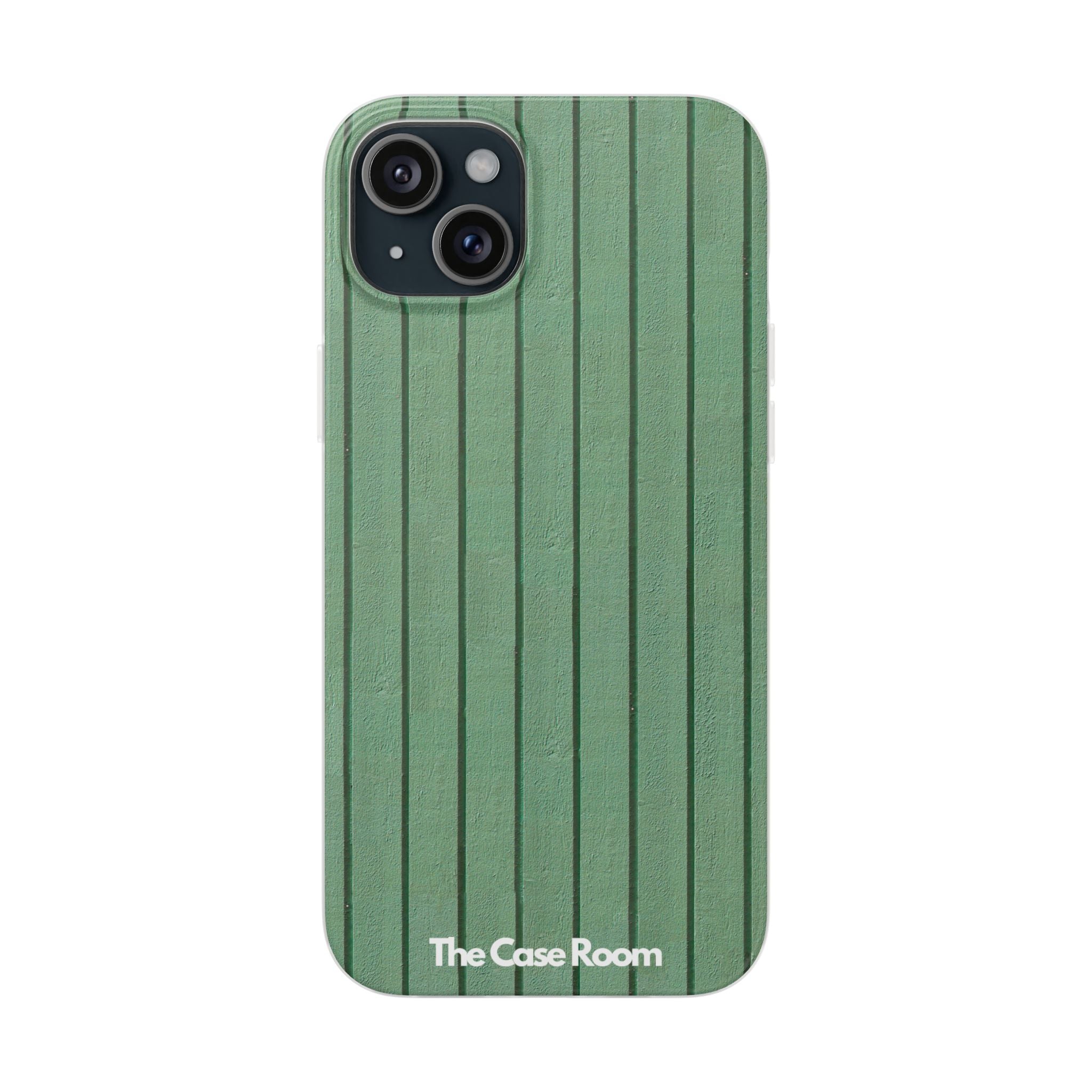 Rustic Wood Panel (Green) Phone Case - iPhone 17/16/15 & Samsung A24