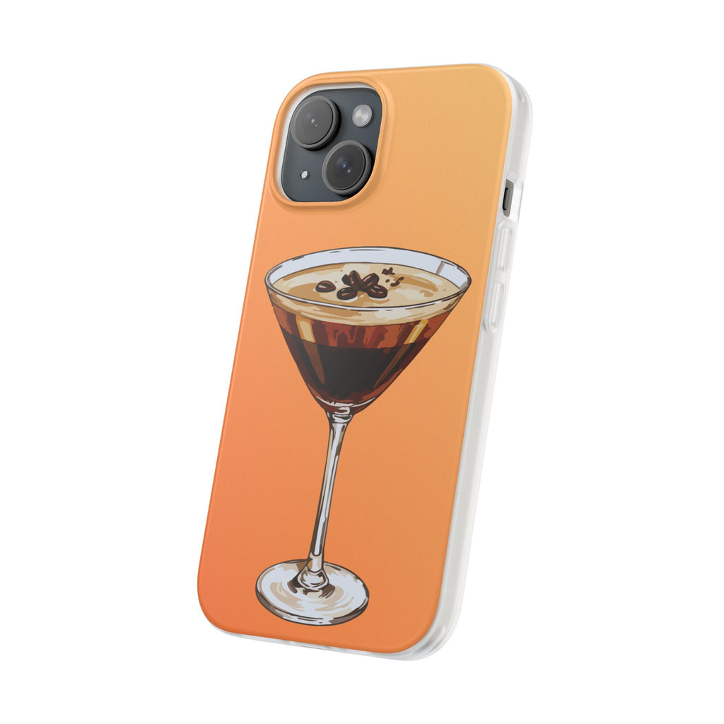 Espresso Martini Phone Case (Orange) - Stylish Cocktail iPhone 17/16/15 & Samsung A24