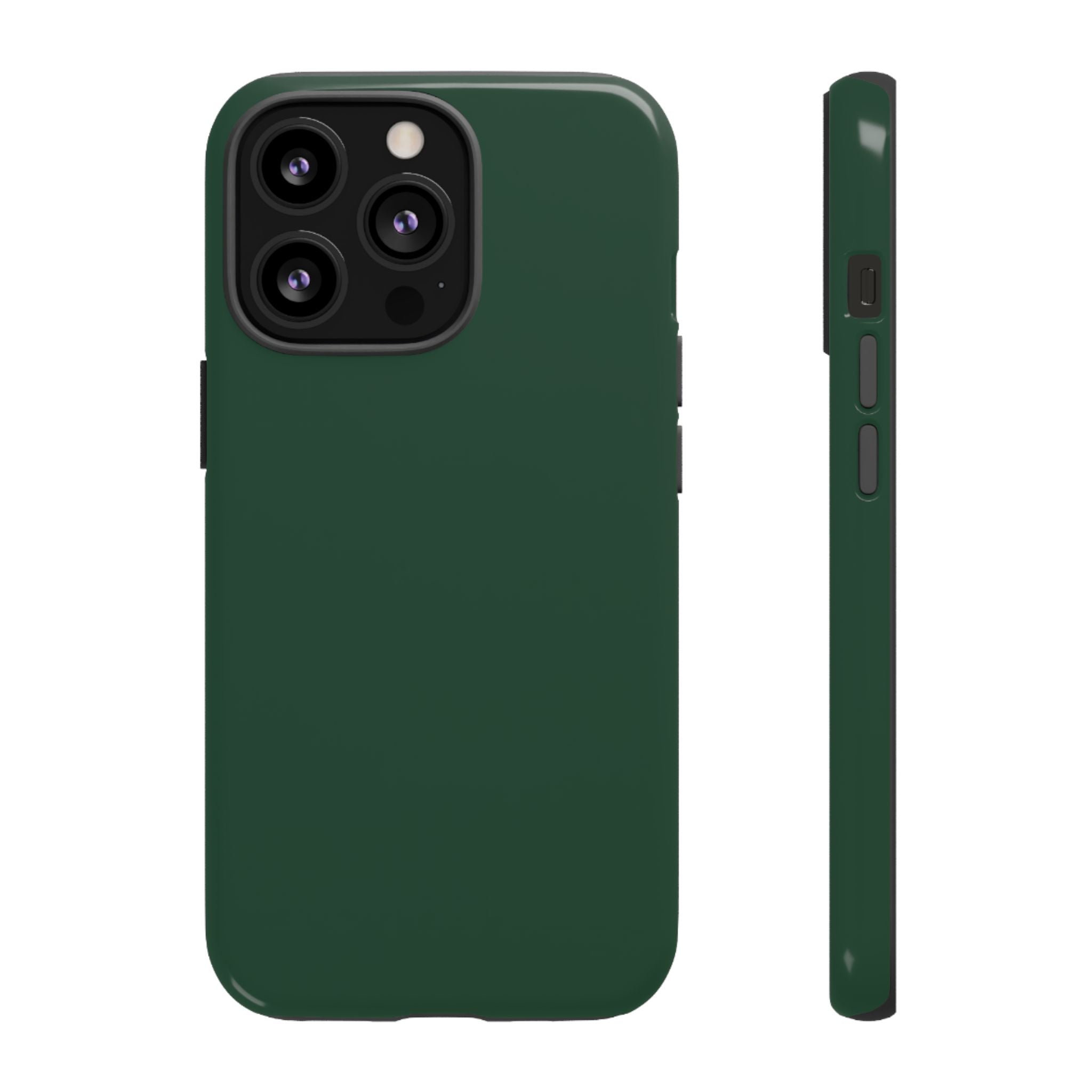 Tough iPhone Case (Green Matte/Glossy) - Shockproof Durable Protective Cover