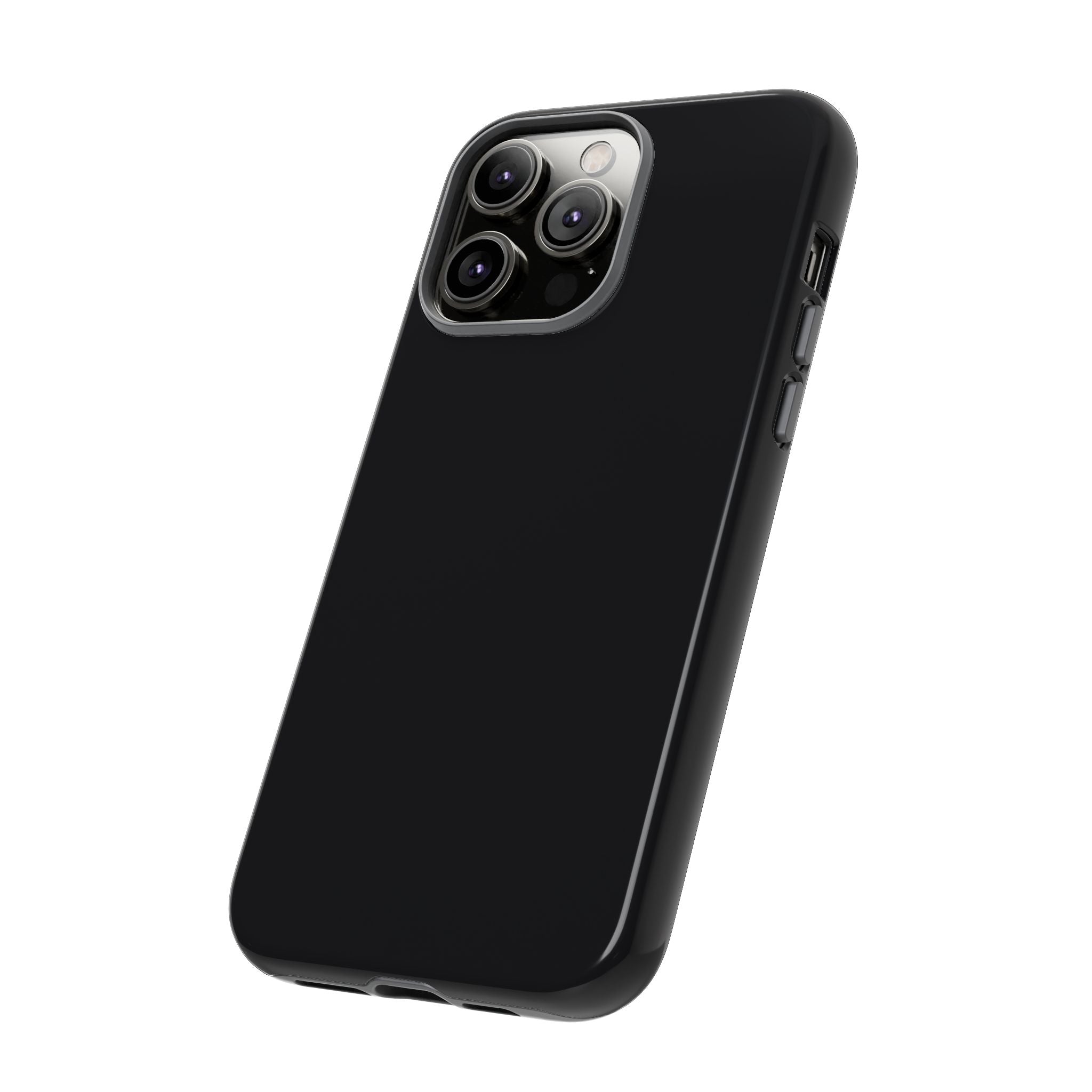 Tough iPhone Case (Space Black Matte/Glossy) - Shockproof Durable Protective Cover