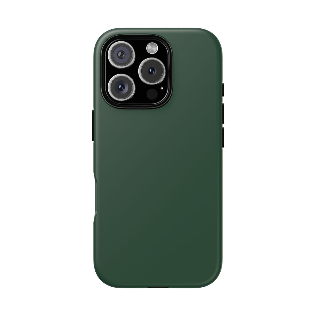 Tough iPhone Case (Green Matte/Glossy) - Shockproof Durable Protective Cover
