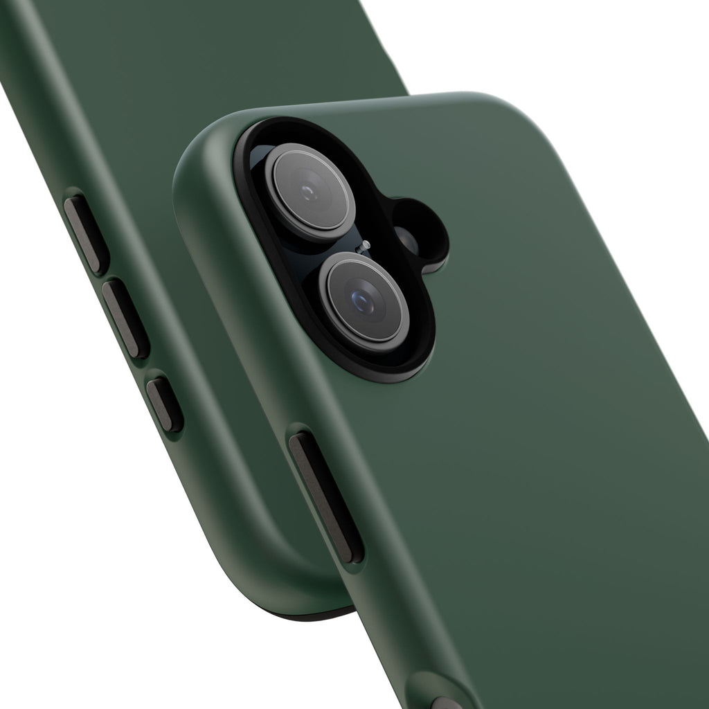 Tough iPhone Case (Green Matte/Glossy) - Shockproof Durable Protective Cover