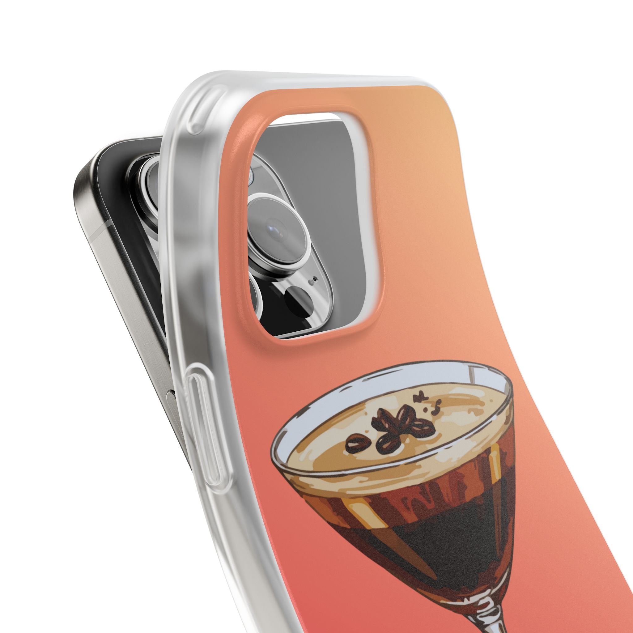 Espresso Martini Phone Case (Sunrise) - Stylish Cocktail iPhone 17/16/15 & Samsung A24