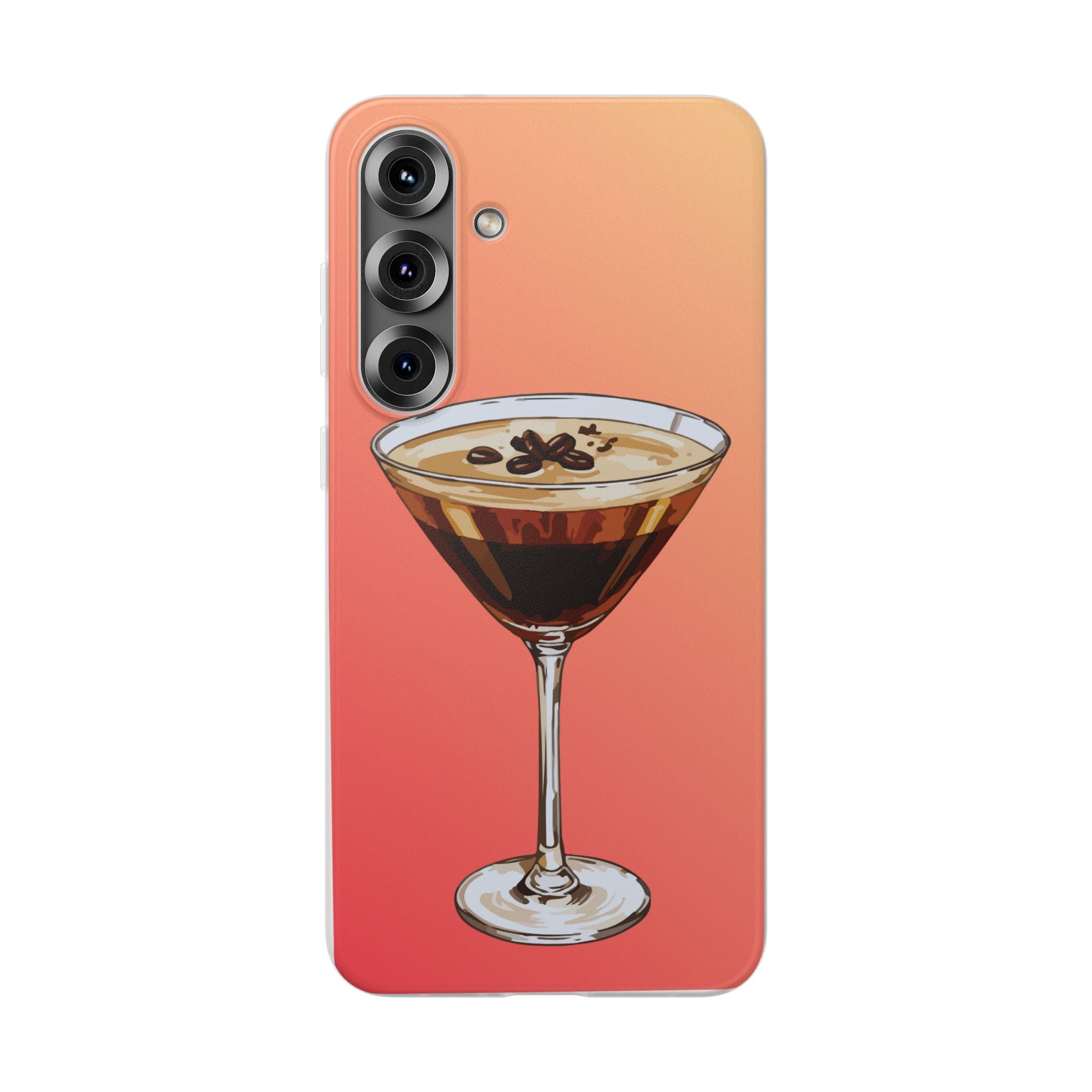 Espresso Martini Phone Case (Sunrise) - Stylish Cocktail iPhone 17/16/15 & Samsung A24