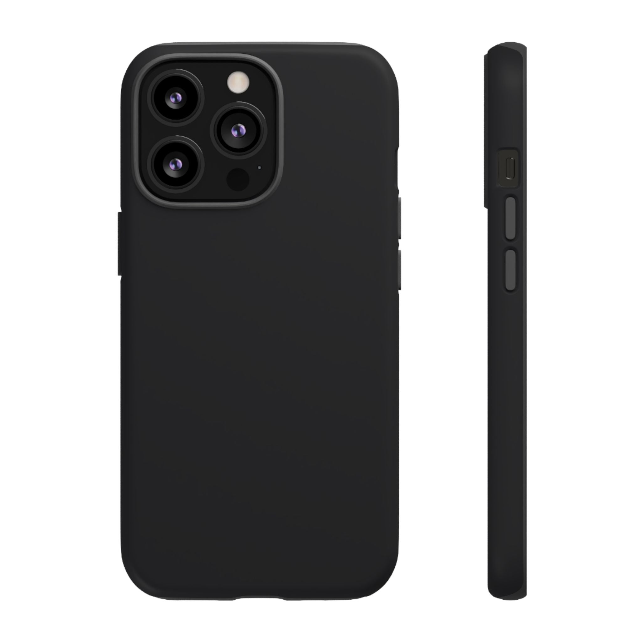 Tough iPhone Case (Space Black Matte/Glossy) - Shockproof Durable Protective Cover