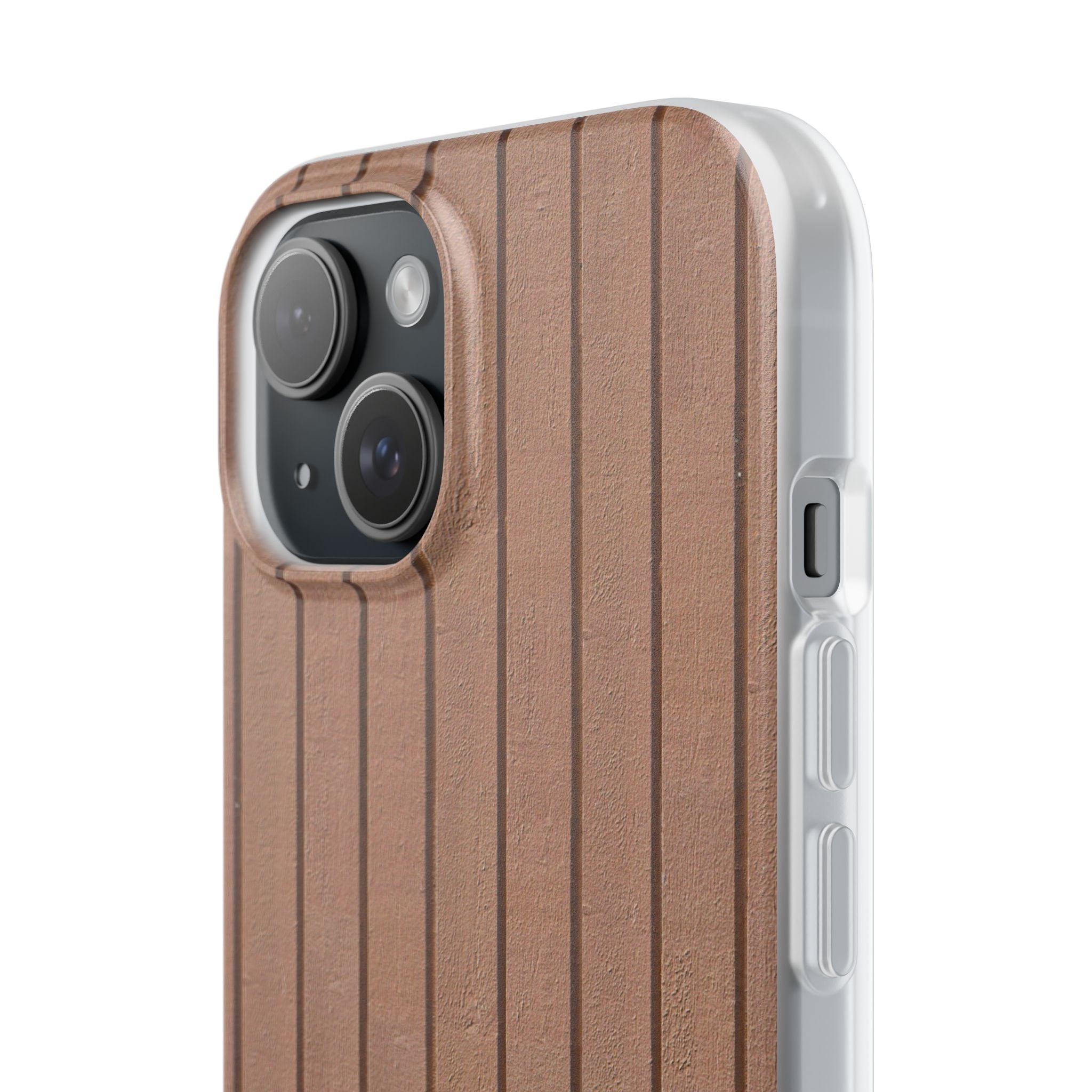 Rustic Wood Panel (Brown) Phone Case - iPhone 17/16/15 & Samsung A24