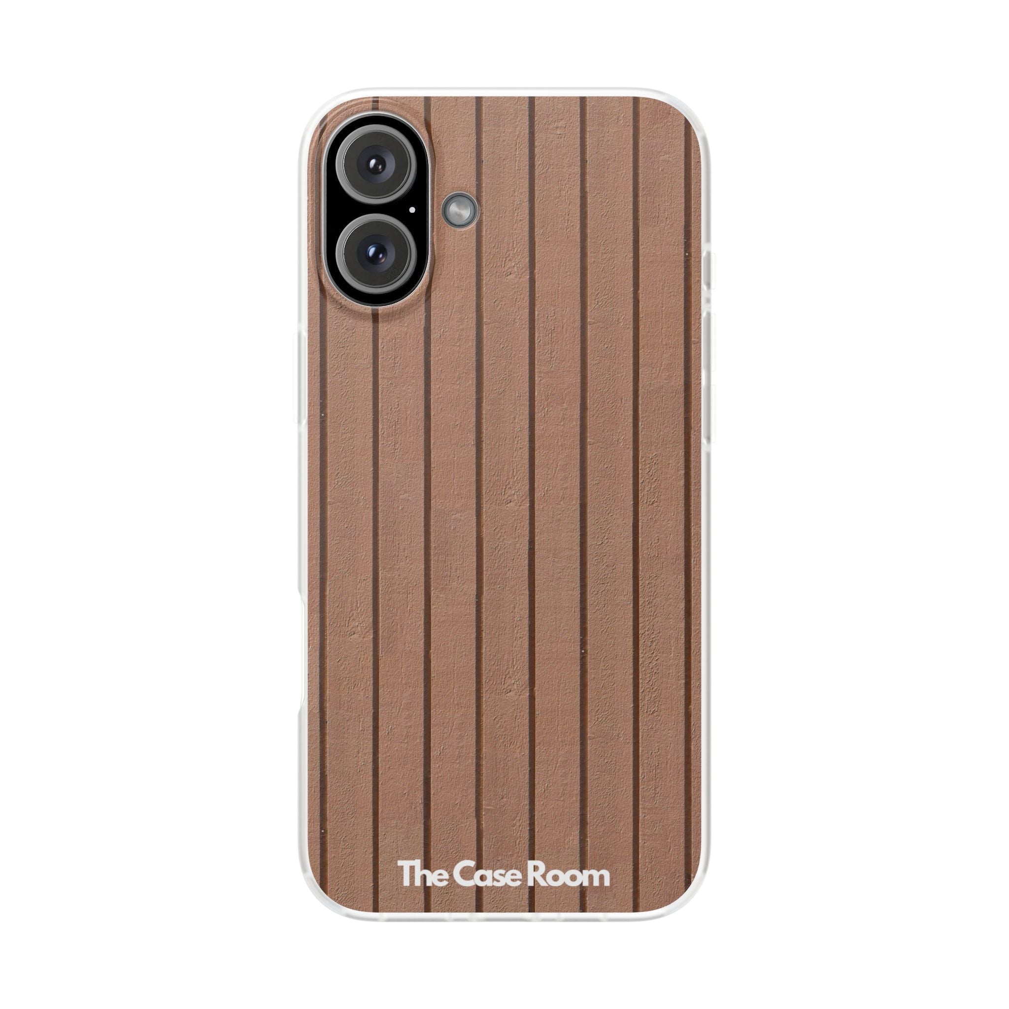 Rustic Wood Panel (Brown) Phone Case - iPhone 17/16/15 & Samsung A24
