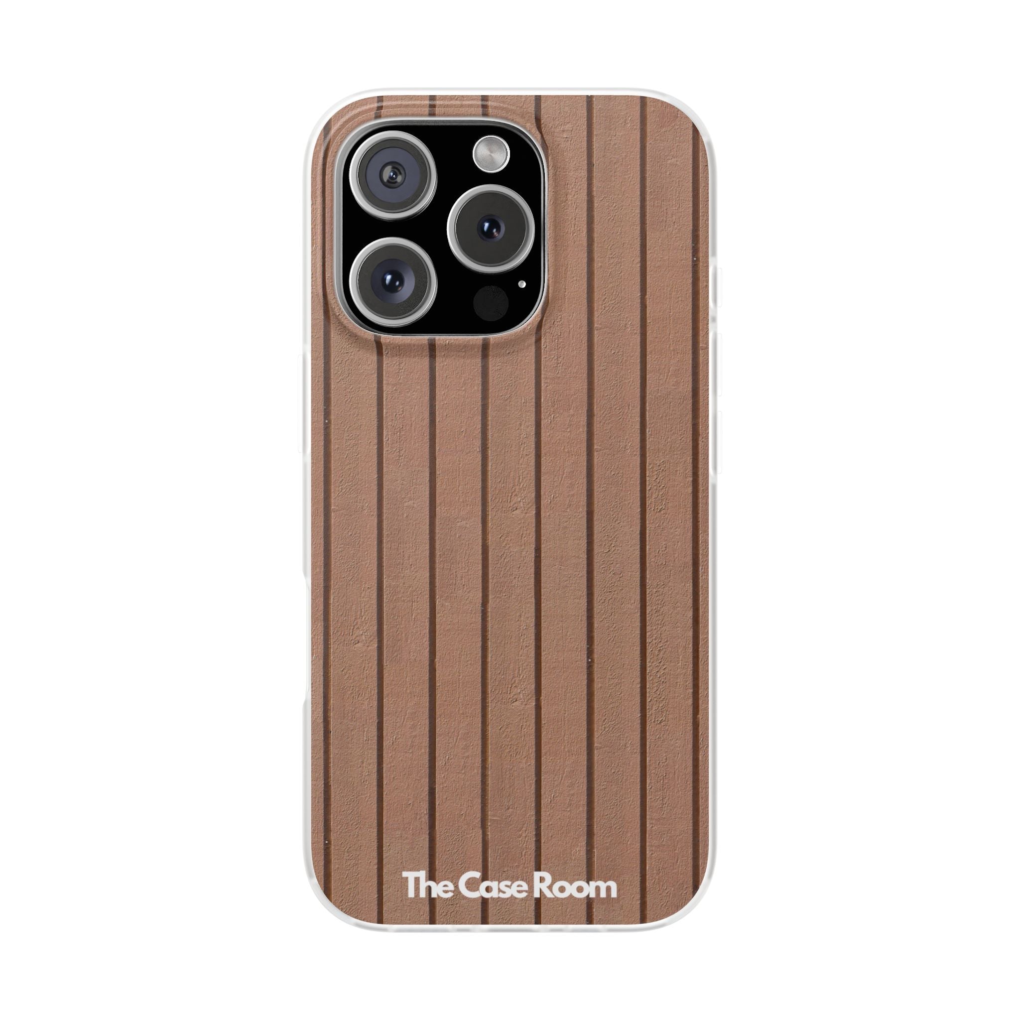 Rustic Wood Panel (Brown) Phone Case - iPhone 17/16/15 & Samsung A24