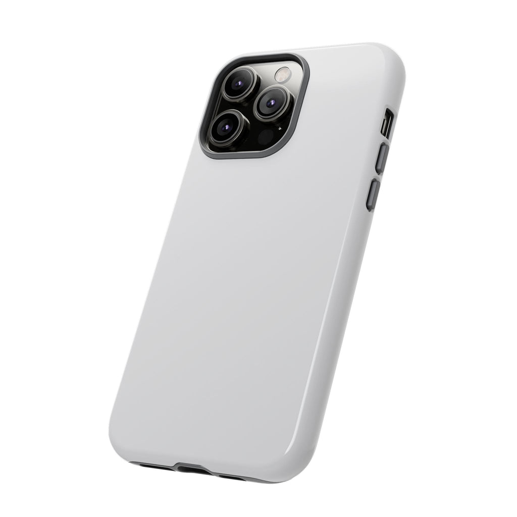 Tough iPhone Case (Silver Matte/Glossy) - Shockproof Durable Protective Cover