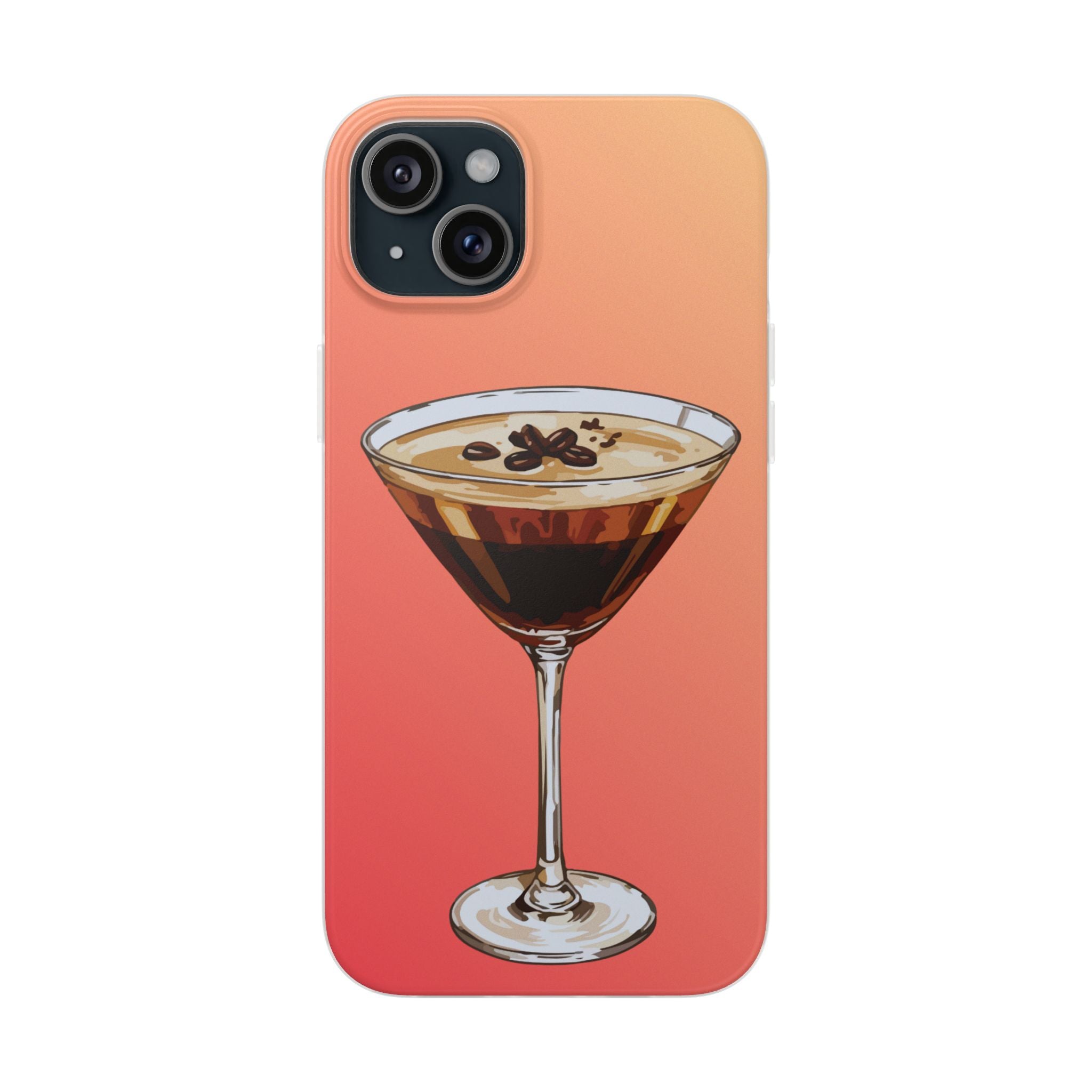 Espresso Martini Phone Case (Sunrise) - Stylish Cocktail iPhone 17/16/15 & Samsung A24