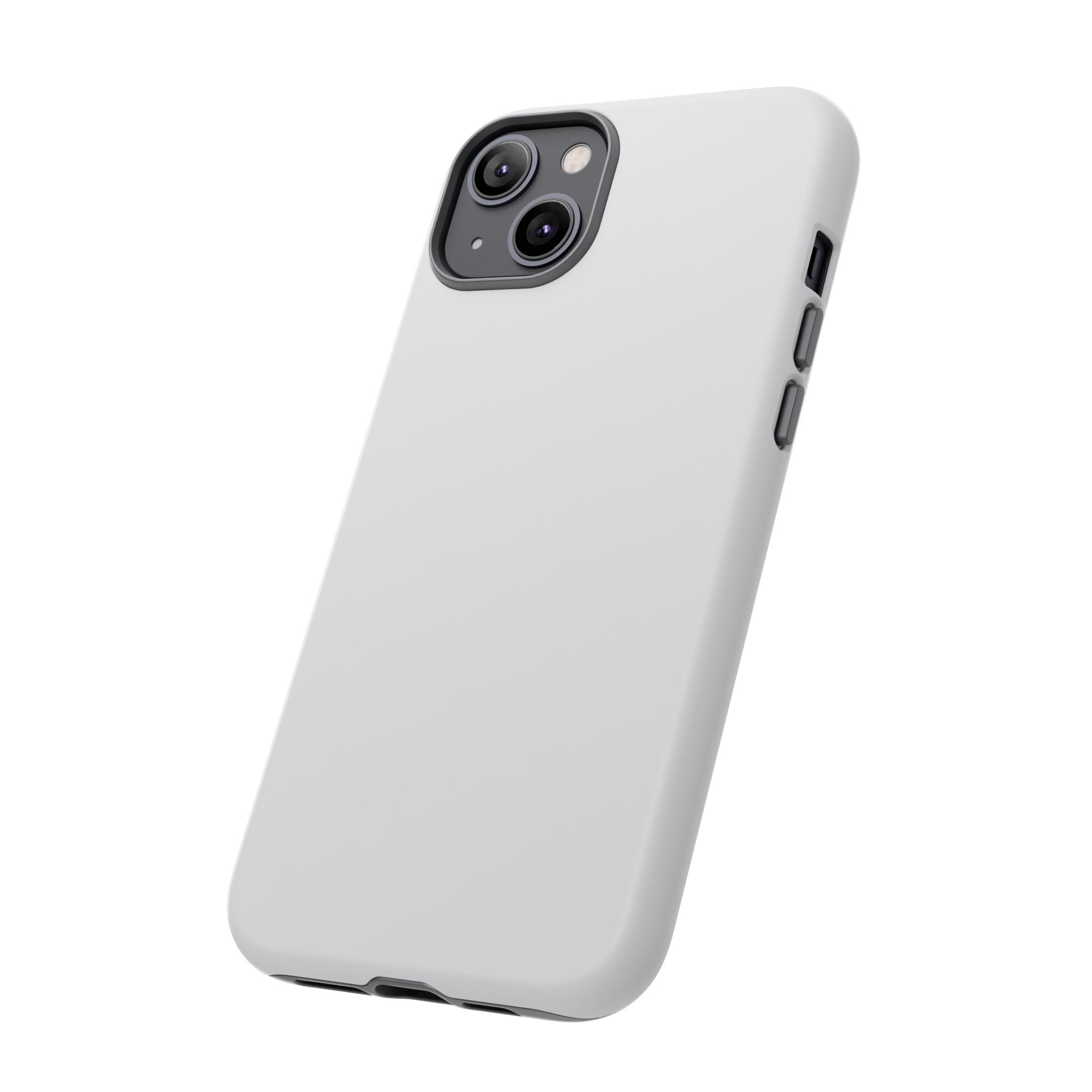 Tough iPhone Case (Silver Matte/Glossy) - Shockproof Durable Protective Cover