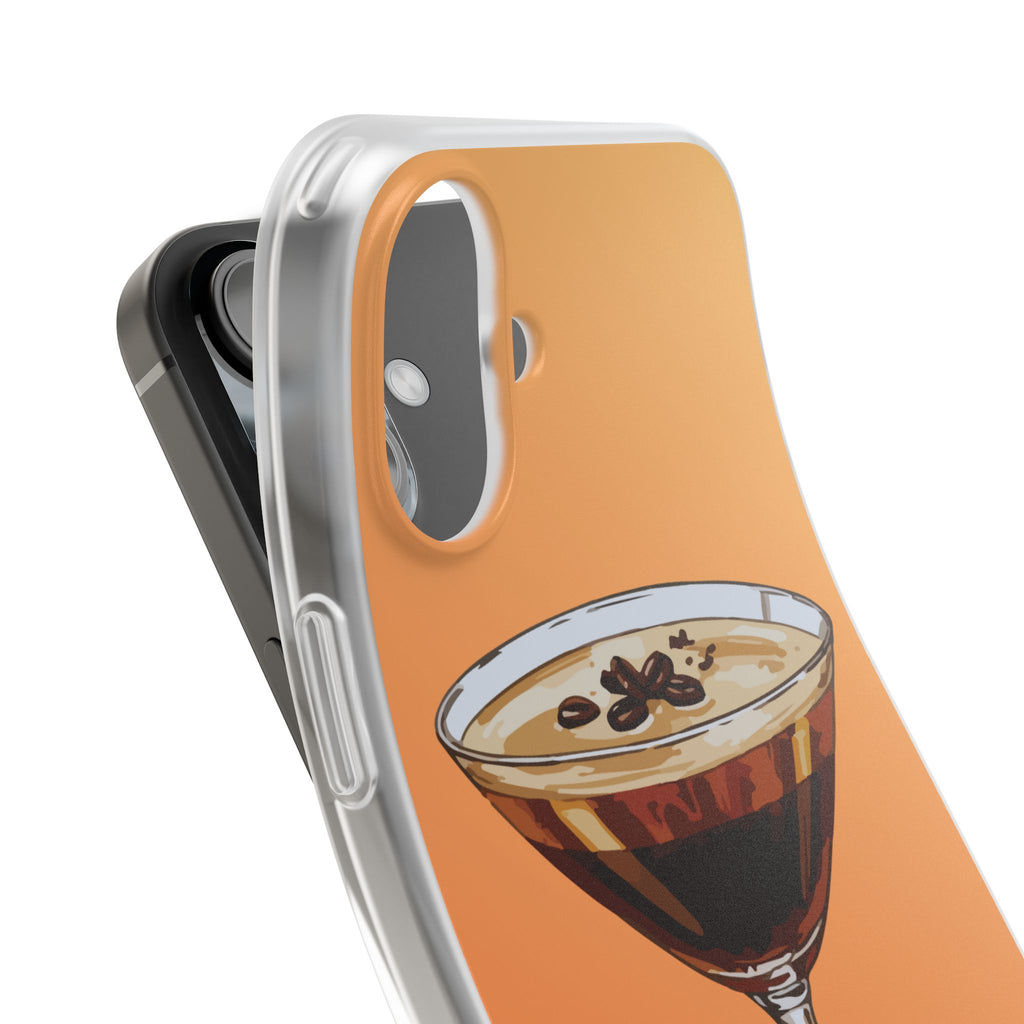 Espresso Martini Phone Case (Orange) - Stylish Cocktail iPhone 17/16/15 & Samsung A24
