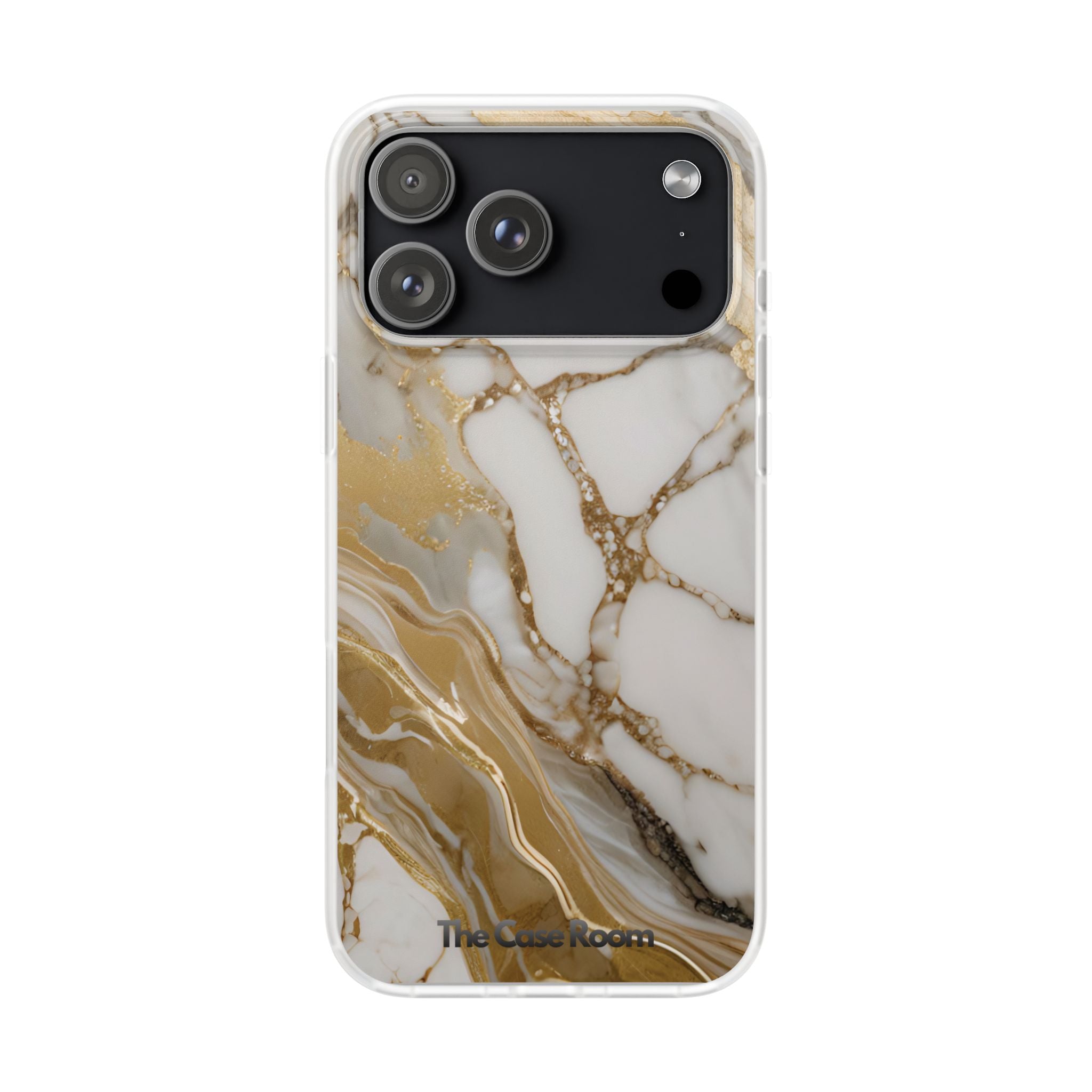White Gold Marble Phone Case - iPhone 17/16/15 & Samsung A24