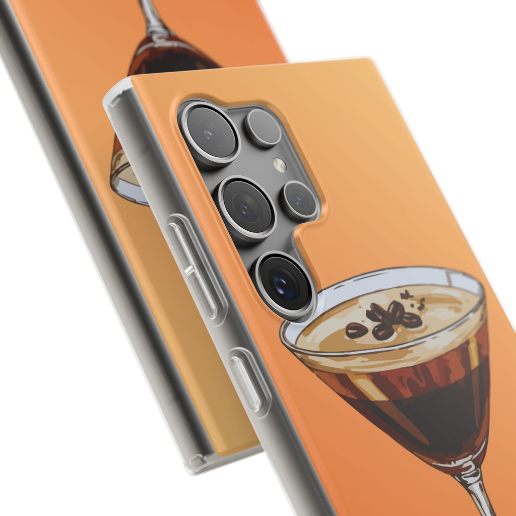 Espresso Martini Phone Case (Orange) - Stylish Cocktail iPhone 17/16/15 & Samsung A24