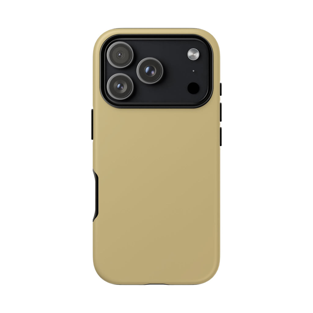 Tough iPhone Case (Gold Matte/Glossy) - Shockproof Durable Protective Cover