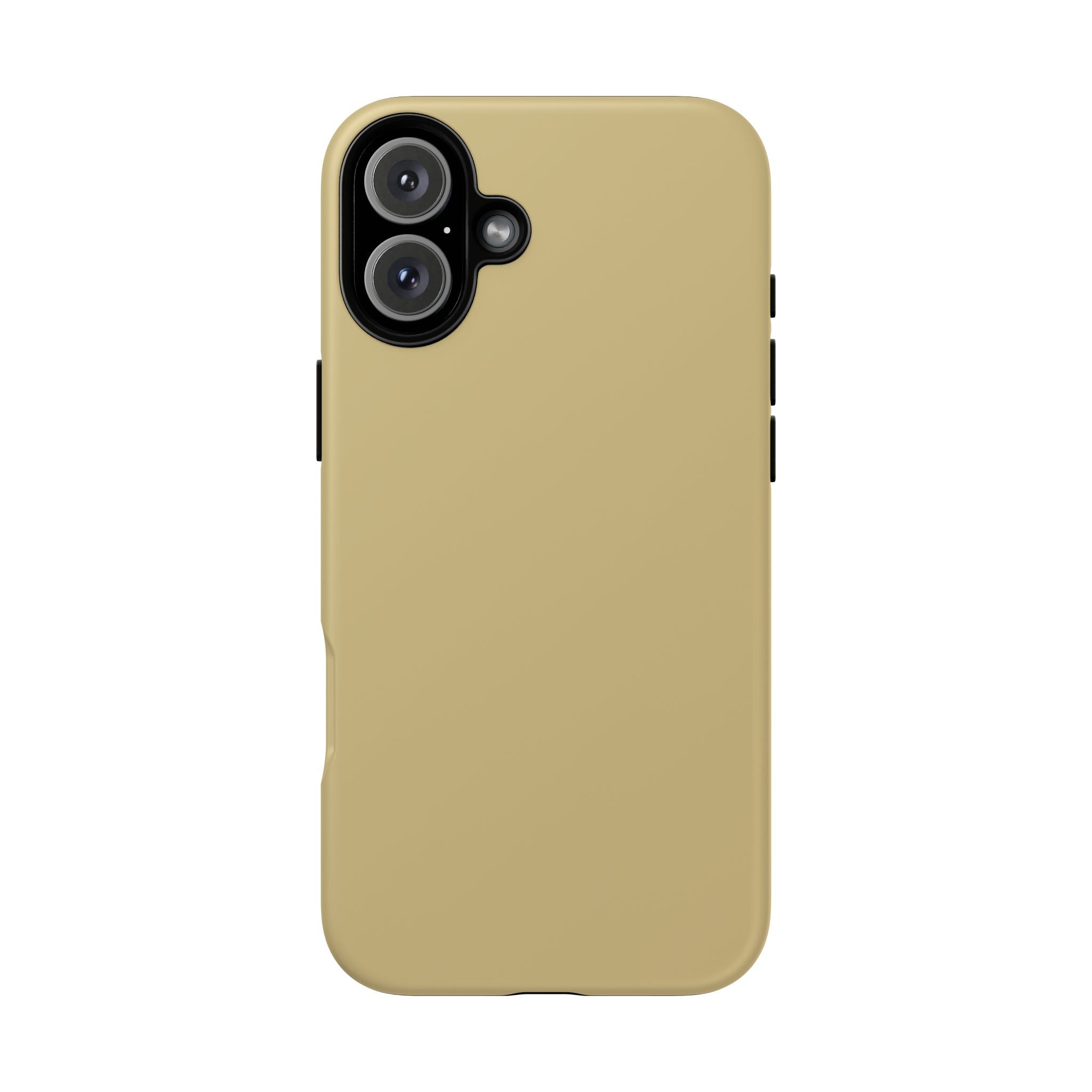 Tough iPhone Case (Gold Matte/Glossy) - Shockproof Durable Protective Cover