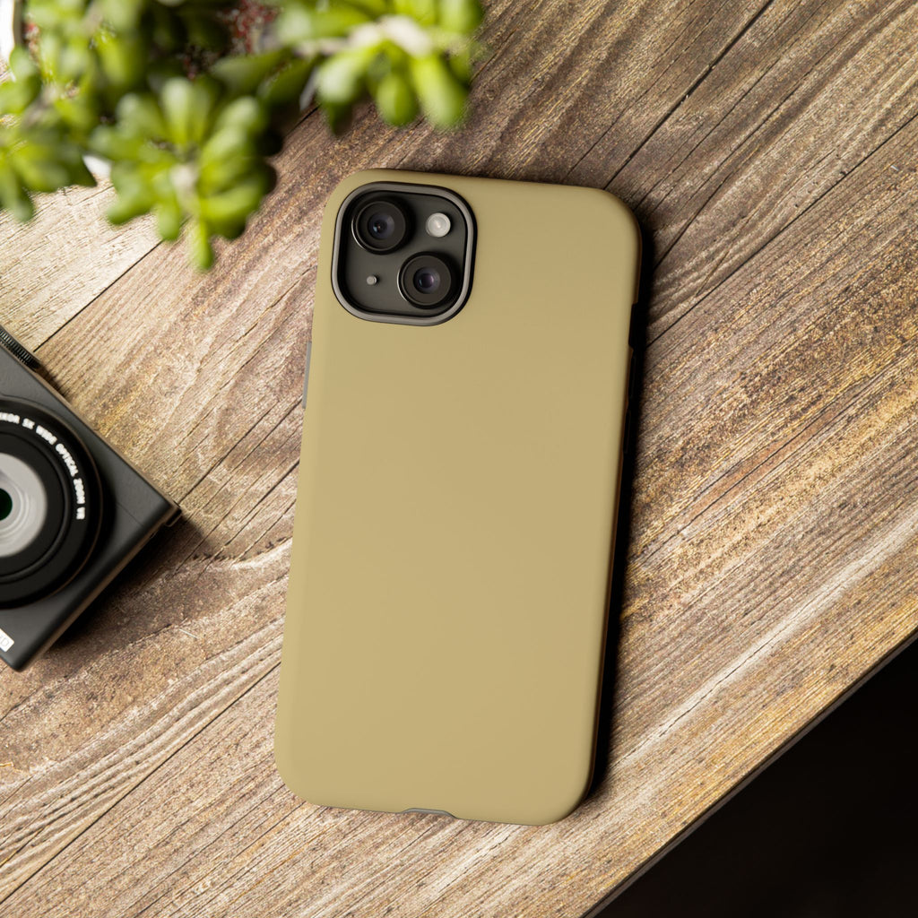 Tough iPhone Case (Gold Matte/Glossy) - Shockproof Durable Protective Cover