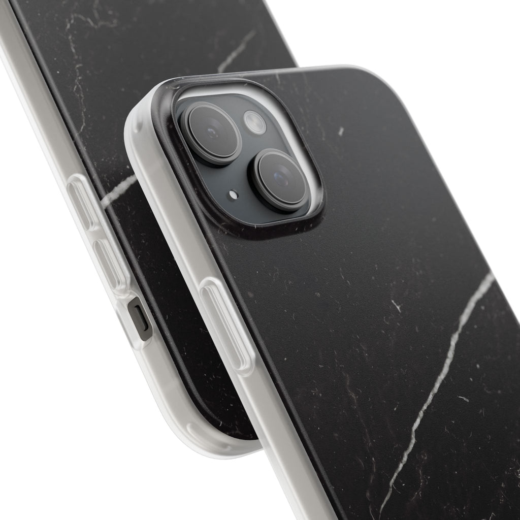 Black Marble Phone Case - iPhone 17/16/15 & Samsung A24