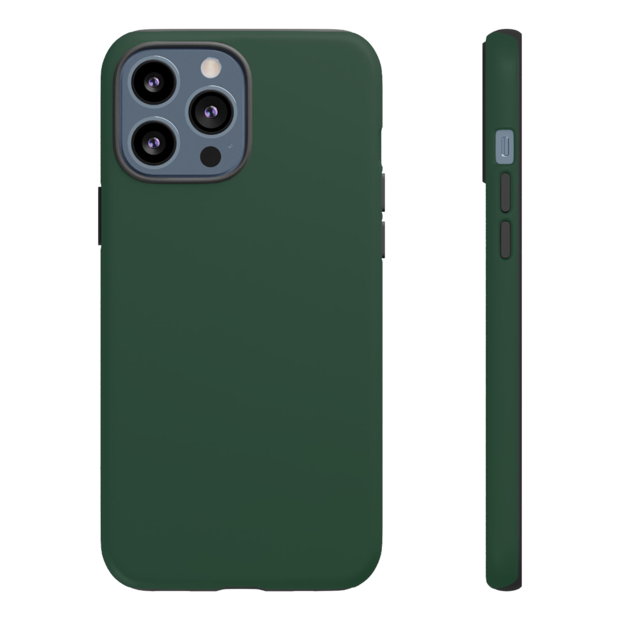 Tough iPhone Case (Green Matte/Glossy) - Shockproof Durable Protective Cover