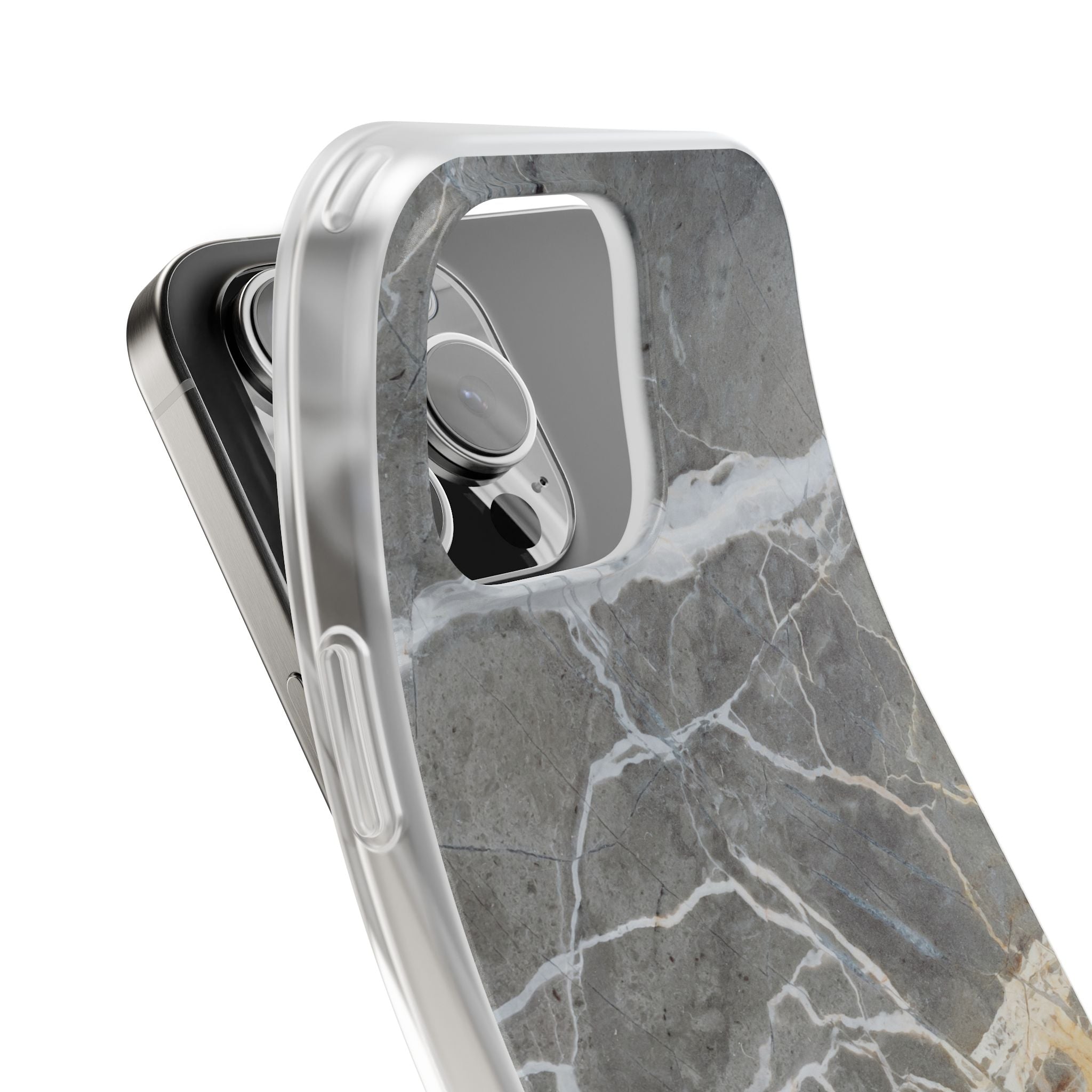 Gray Marble Phone Case - iPhone 17/16/15 & Samsung A24