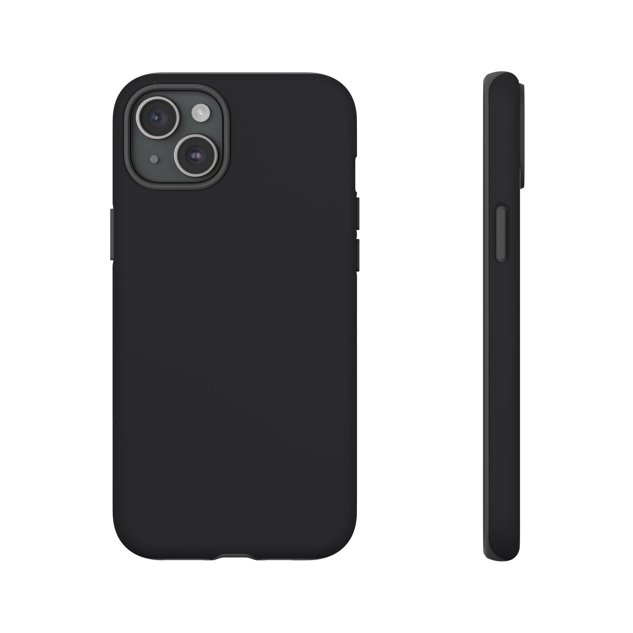 Tough iPhone Case (Space Black Matte/Glossy) - Shockproof Durable Protective Cover
