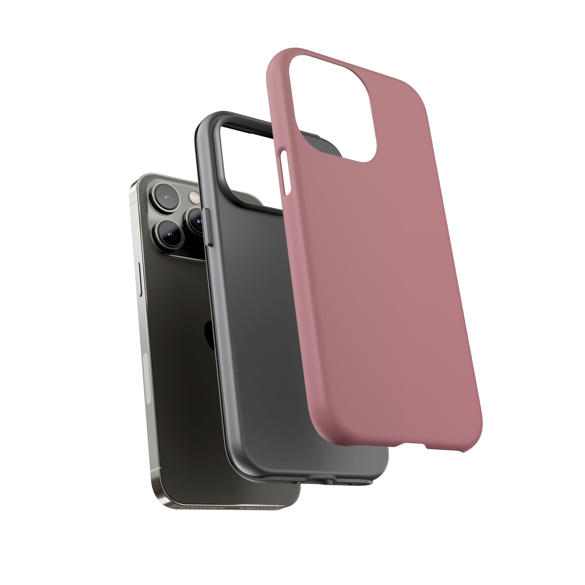 Tough iPhone Case (Rose Matte/Glossy) - Shockproof Durable Protective Cover