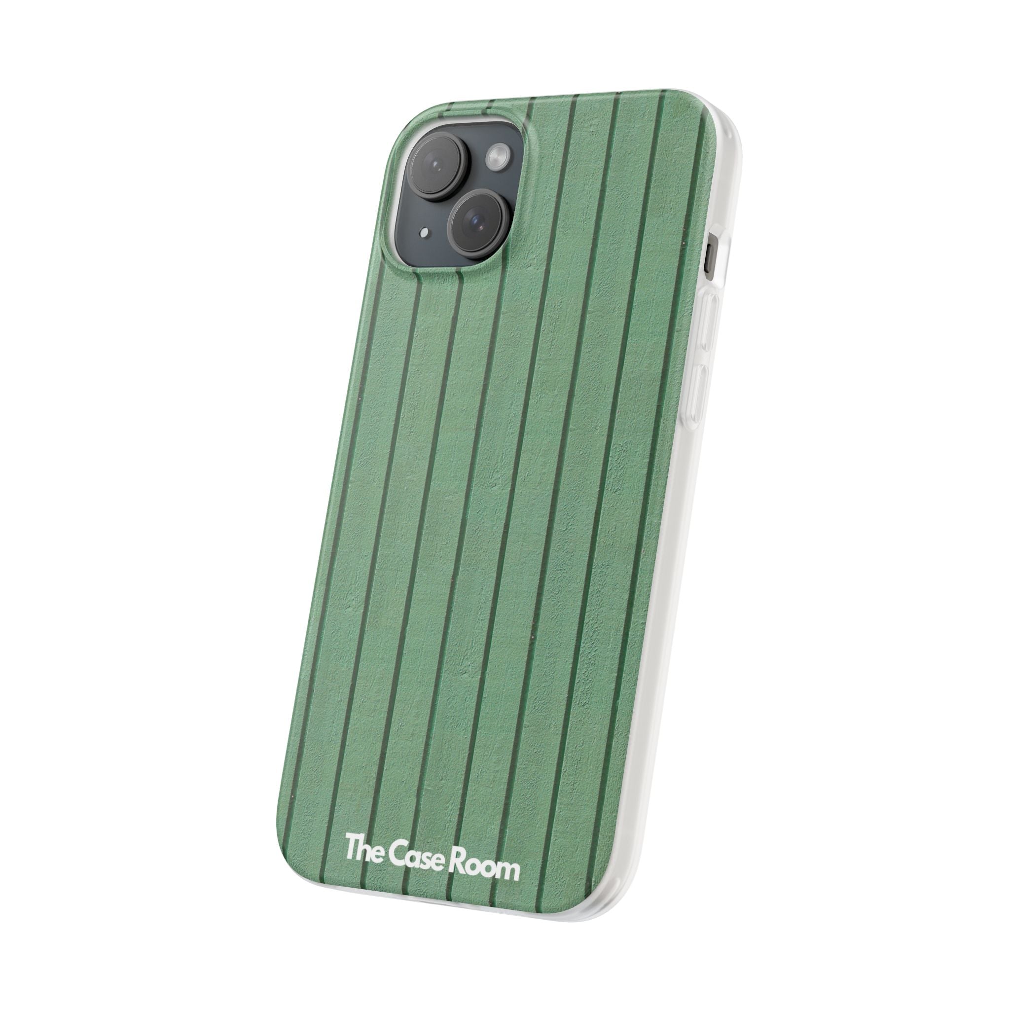 Rustic Wood Panel (Green) Phone Case - iPhone 17/16/15 & Samsung A24