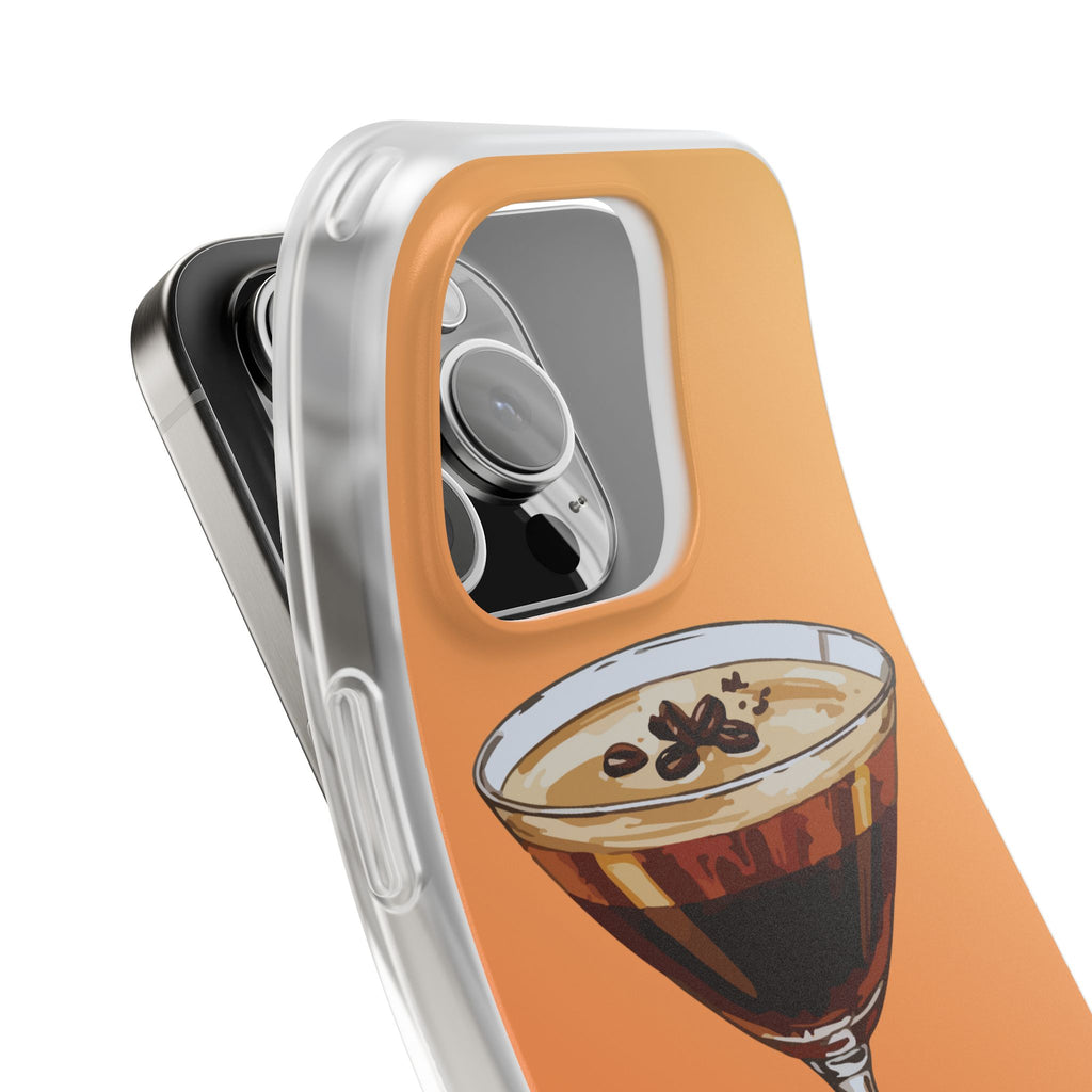 Espresso Martini Phone Case (Orange) - Stylish Cocktail iPhone 17/16/15 & Samsung A24