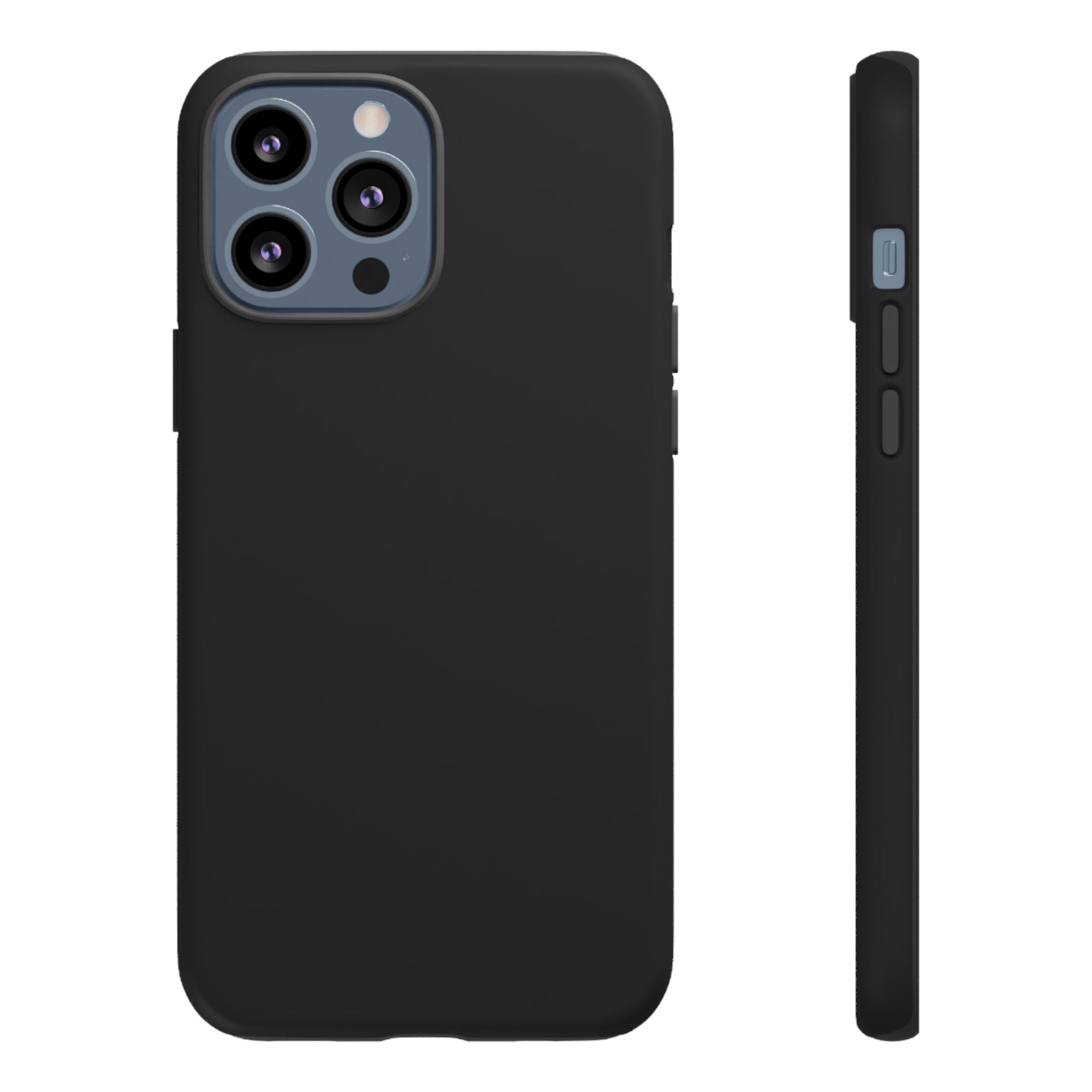 Tough iPhone Case (Space Black Matte/Glossy) - Shockproof Durable Protective Cover