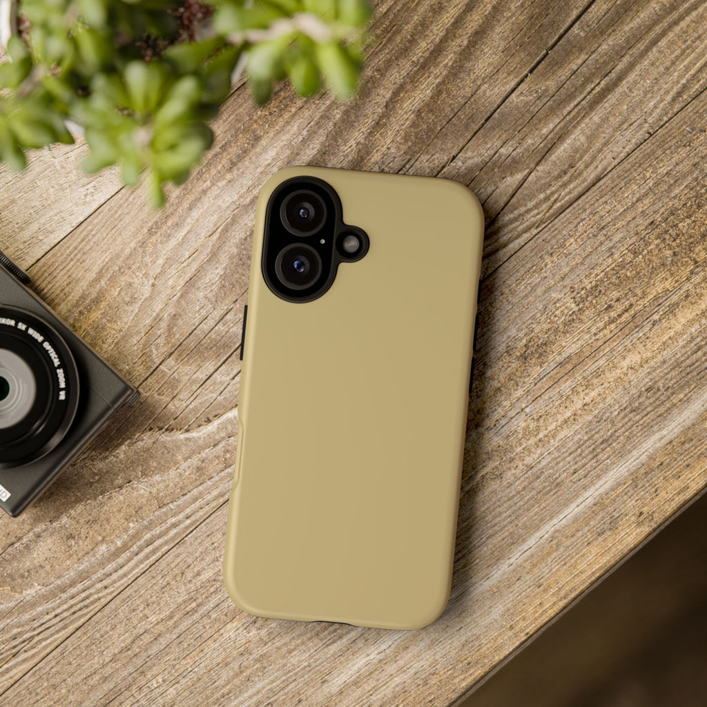 Tough iPhone Case (Gold Matte/Glossy) - Shockproof Durable Protective Cover