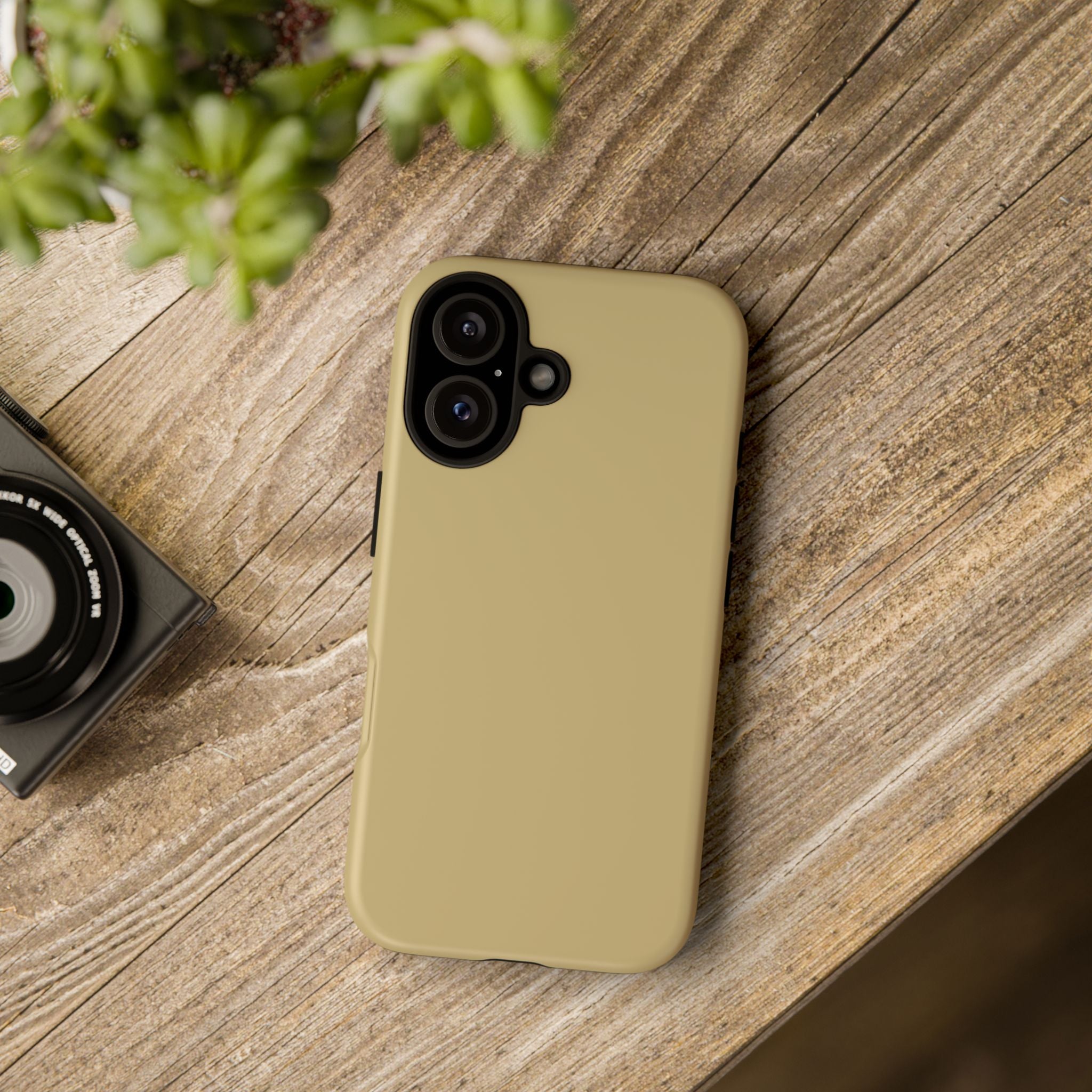 Tough iPhone Case (Gold Matte/Glossy) - Shockproof Durable Protective Cover
