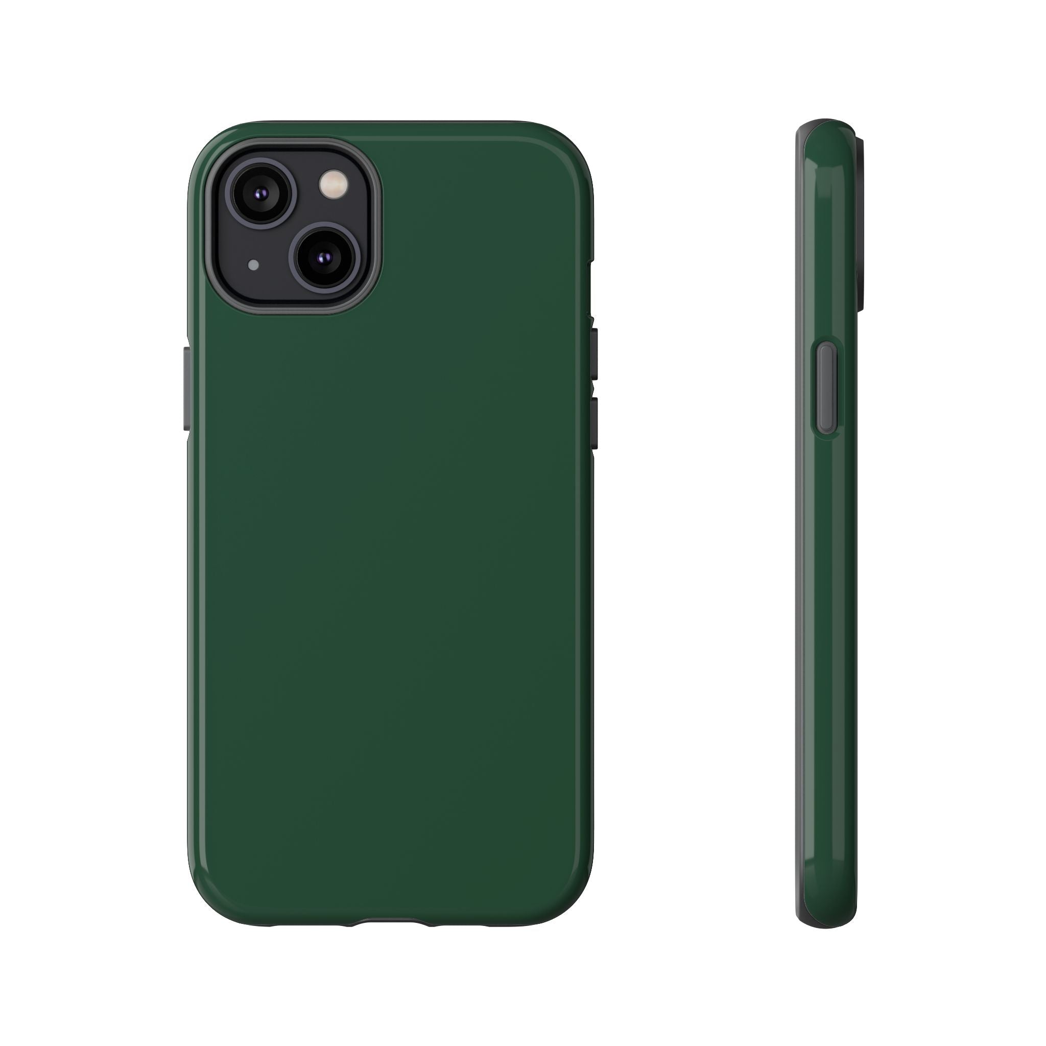 Tough iPhone Case (Green Matte/Glossy) - Shockproof Durable Protective Cover