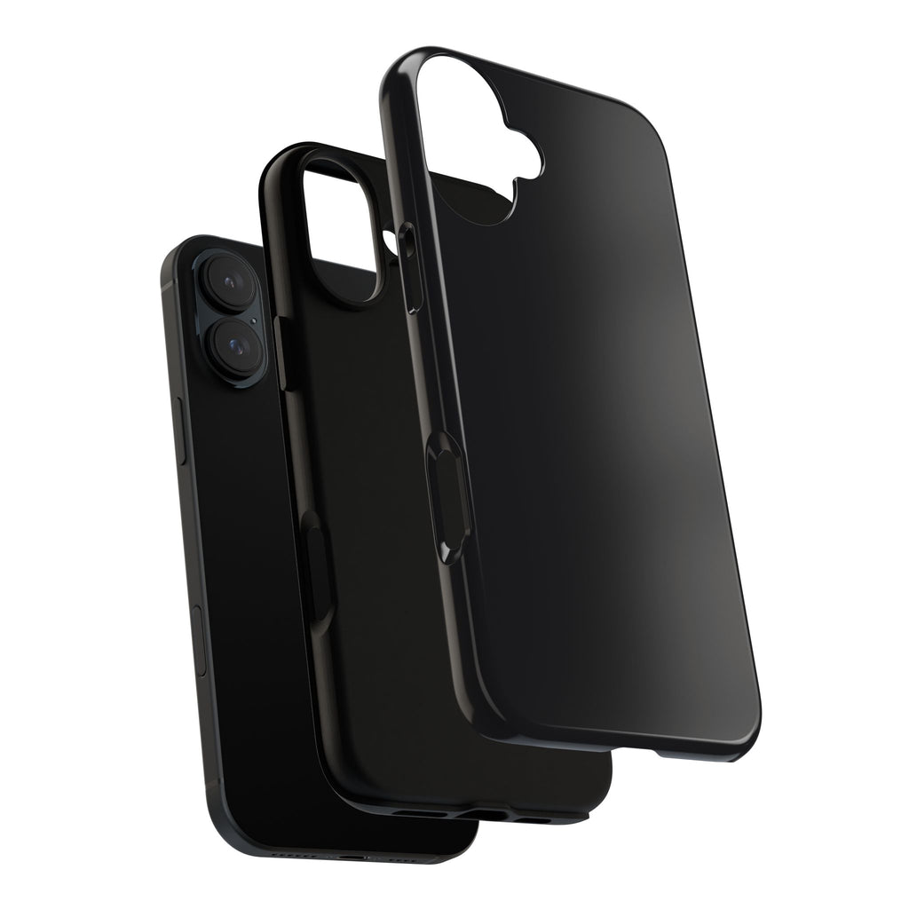 Tough iPhone Case (Space Black Matte/Glossy) - Shockproof Durable Protective Cover
